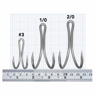Rite Angler Double Fang Hook Sizes